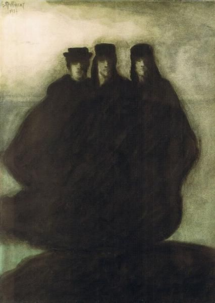 Leon Spilliaert Tres figuras: Descripción de la obra | Arthive