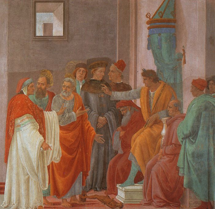Filippino Lippi. The dispute with Simon