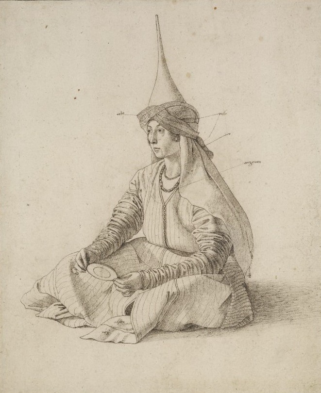 Gentile Bellini. Portrait of a Seated Turkish Woman