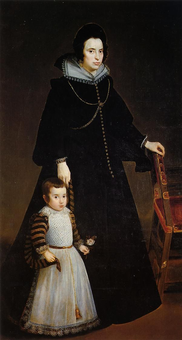 Diego Velazquez. Portrait of Antonia de Penarrieta-and-Galdós and her son Luis