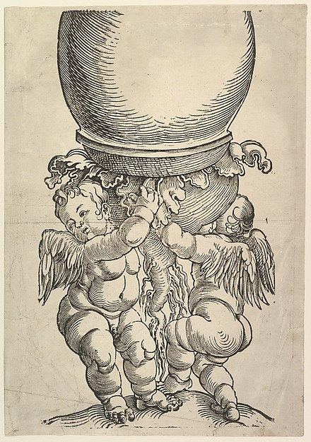 Albrecht Durer. Große Säule (unterer Block)