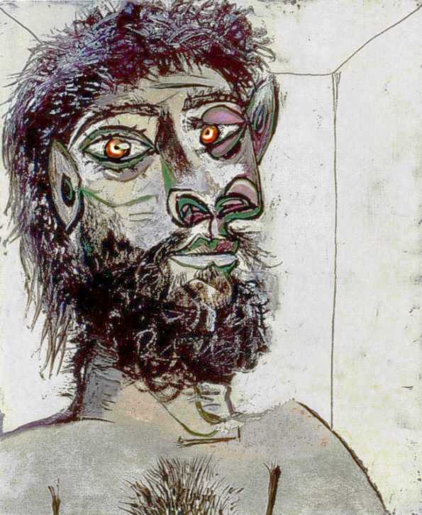 Head of a bearded man, 1938, 46×55 cm by Pablo Picasso: History, Analysis &  Facts