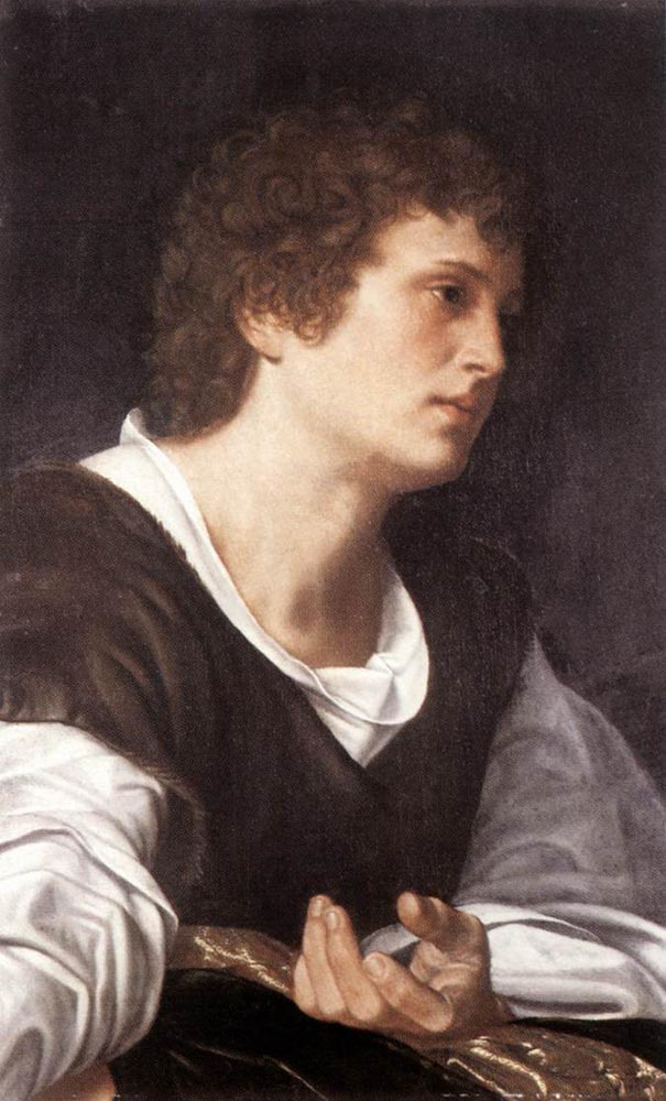 Giovanni Girolamo Savoldo. Head of a young