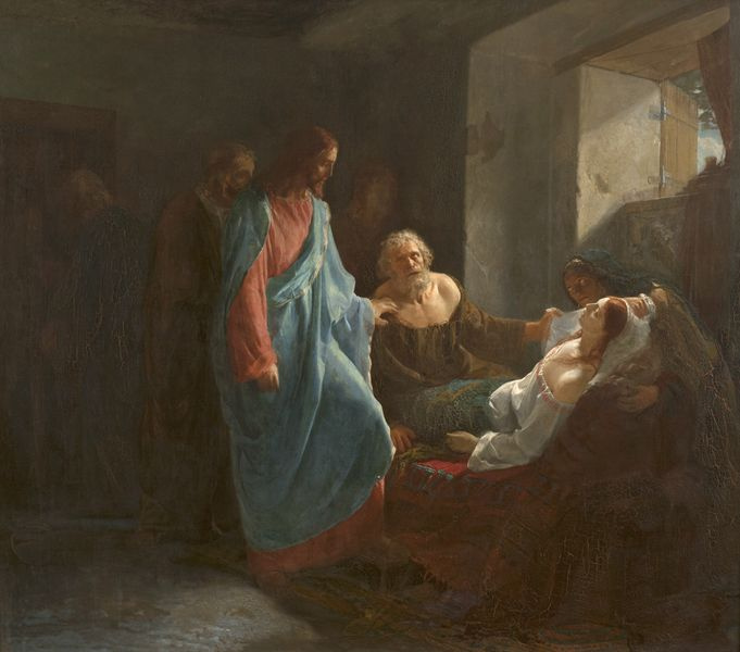 Mikhail Mikhailovich Zelensky. The resurrection of Jairus's daughter