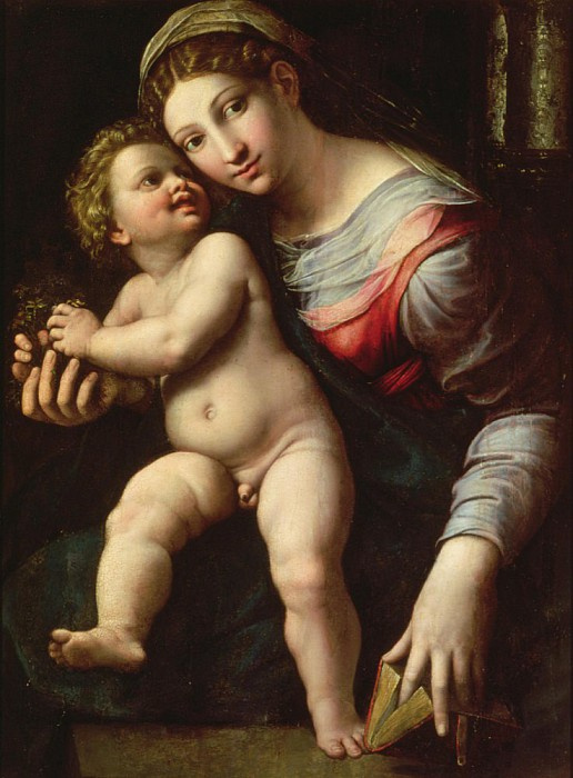 Giulio Romano. Virgin with the baby