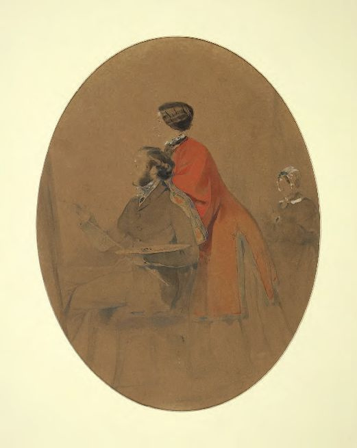 Ivan Aivazovsky. Portrait de famille (autoportrait avec sa femme Julia)