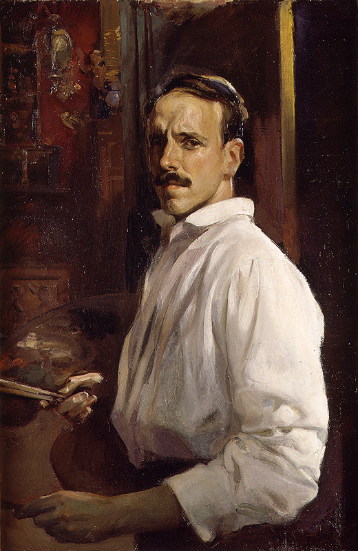 Jose Benlliour Ortiz. Self portrait with white shirt
