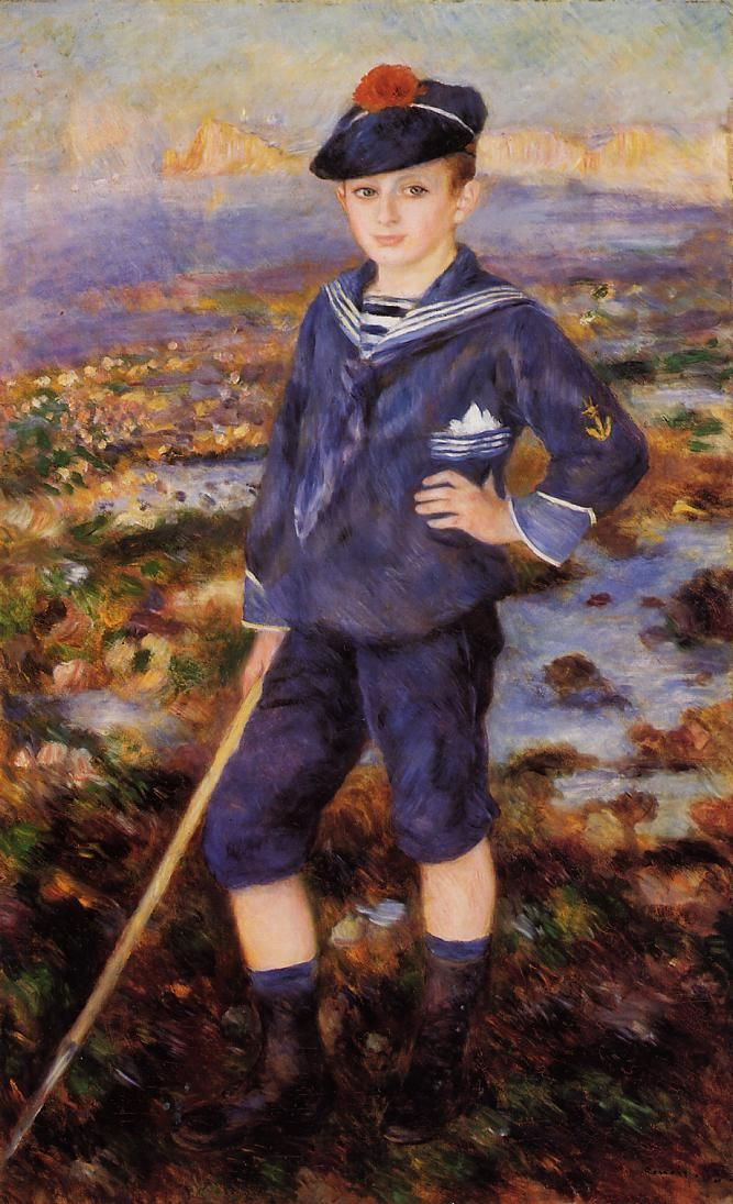 Pierre-Auguste Renoir. Portrait of a boy in a sailor suit