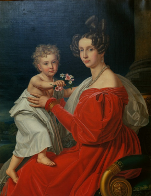 Josef Karl Styler. Princess Sophia of Bavaria with her eldest son Franz Joseph