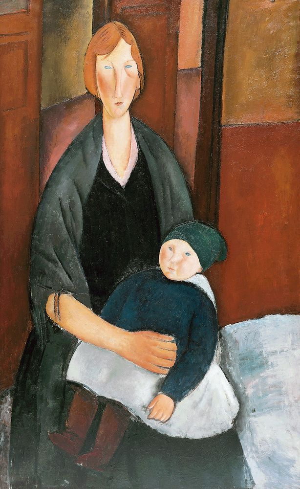 Amedeo Modigliani. Motherhood (Flower child)