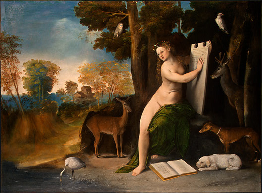 Dosso Dossi. CIRCE and her favorites in the landscape, fragment