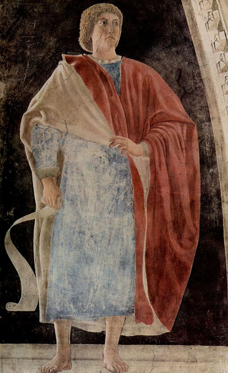 The prophet. The frescos in the Church of San Francesco in Arezzo