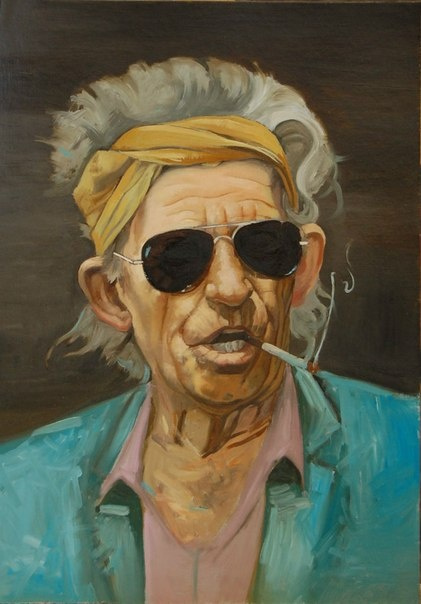 Alexander Giza-Ciobanu. A Portrait Of "Keith Richards"