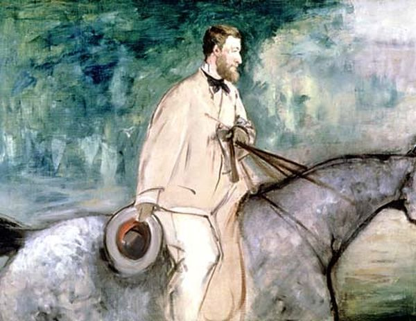 Edouard Manet. 艺术家阿曼Giyomen在马