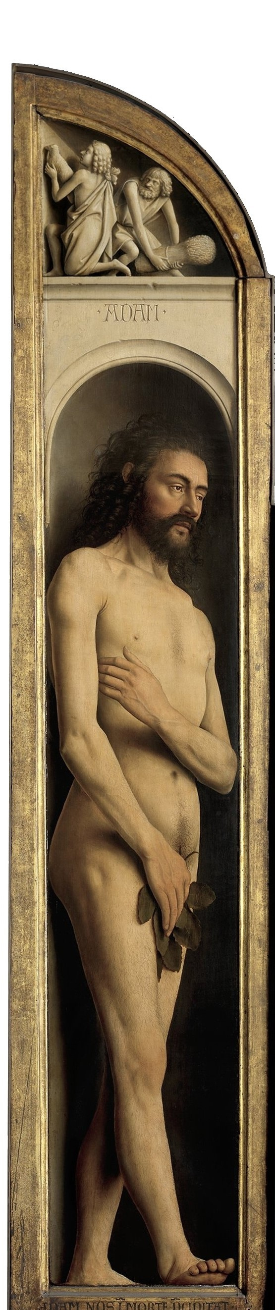 Jan van Eyck. The Ghent altarpiece. Adam (fragment)