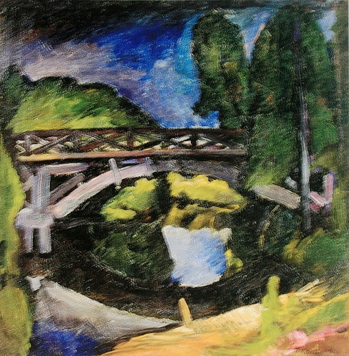 Peter Petrovich Konchalovsky. Bridge in Abramtsevo State Russian Museum, St. Petersburg