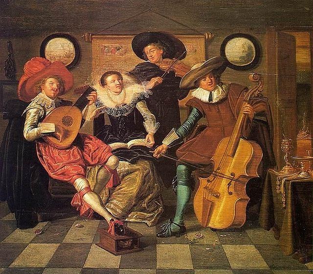 Musicians 1623 43 47 cm by Dirk Huls History Analysis Facts