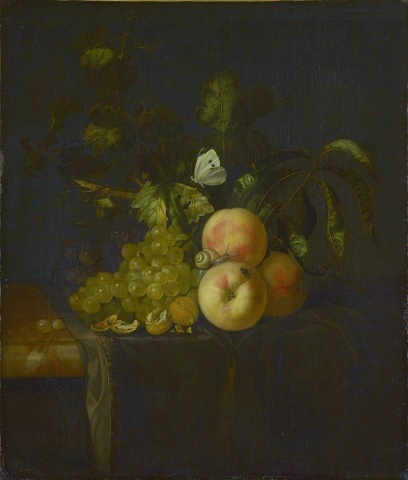 Willem van Aelst. Still life with fruits