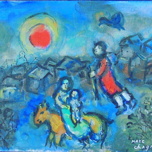 Marc Chagall. The flight into Egypt