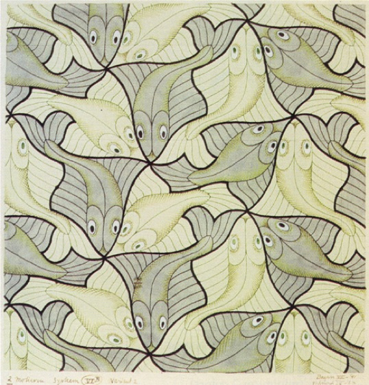 Maurits Cornelis Escher. Two fish (№ 41)