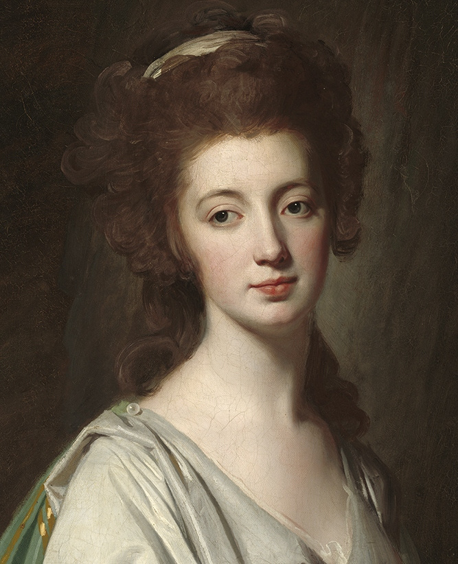 Portrait of Mrs. Thomas Scott Jackson. Fragment