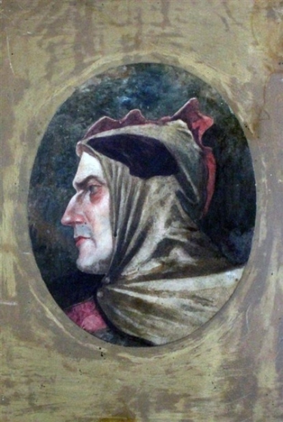 John Everett Millais. Portrait Of Dante Alighieri
