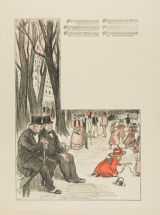 Theophile-Alexander Steinlen. The song is about the poor elderly