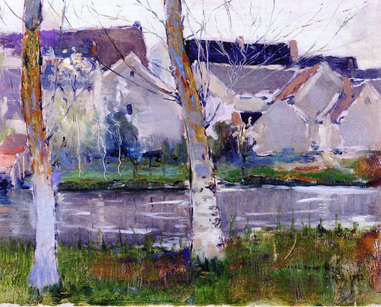 Charles Rollo Peters. Study of houses at GRES, France