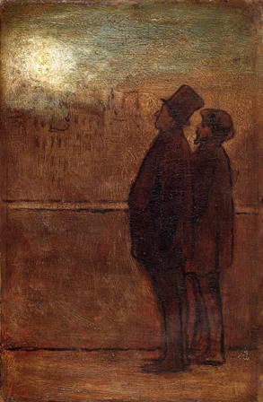 Honore Daumier. Les marcheurs de nuit