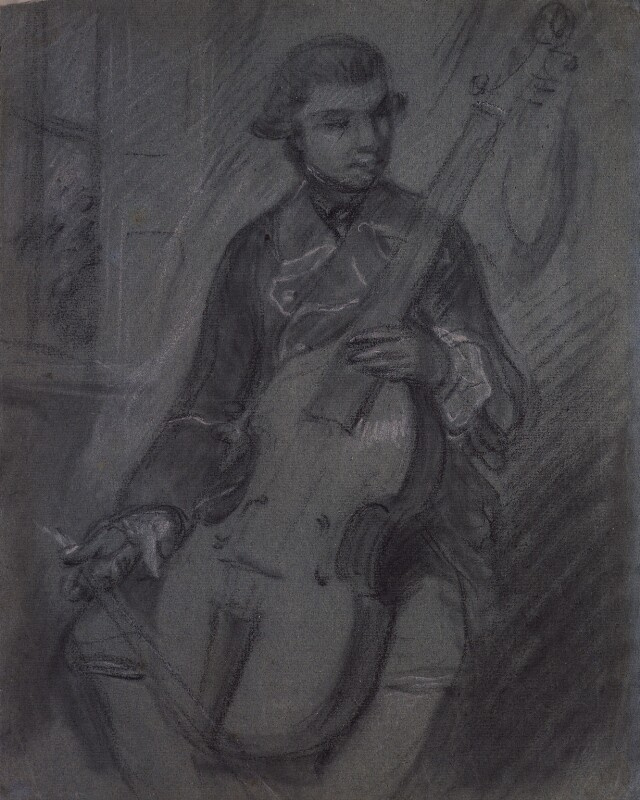 Thomas Gainsborough. Carl Friedrich Abel. Sketch