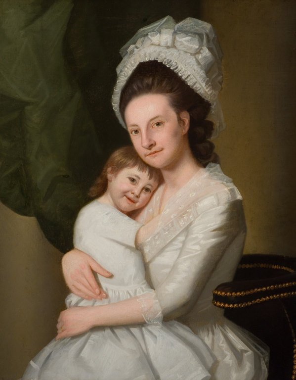 George Romney. Portrait of a woman with a child