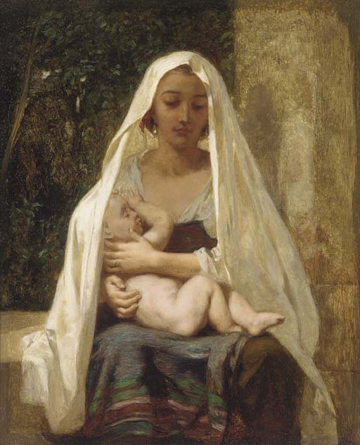 Frederick Goodall. Mother and child’