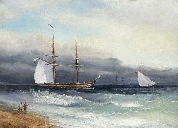 Konstantin Artseulov. Three sailboat