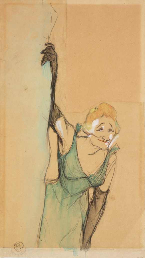 Henri de Toulouse-Lautrec. Yvette Guilbert salue le public