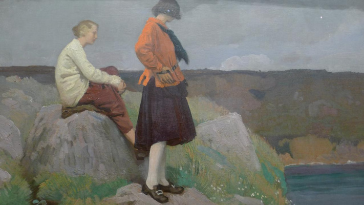 Laura Knight. 康沃尔海岸