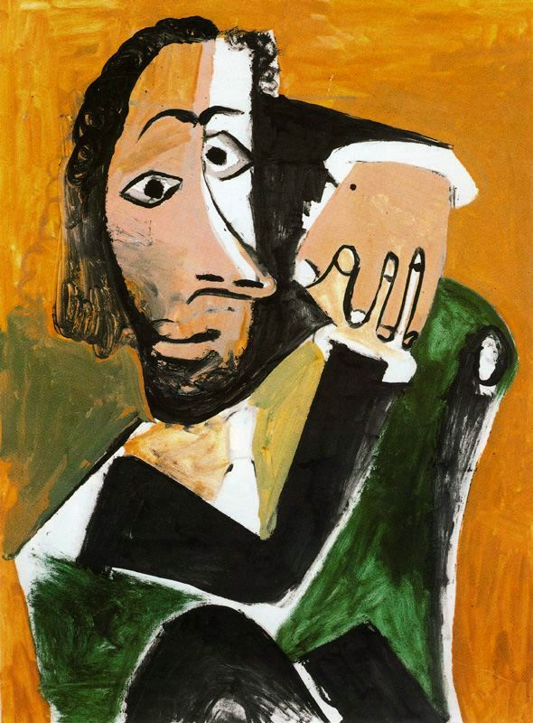 Pablo Picasso. Seated male