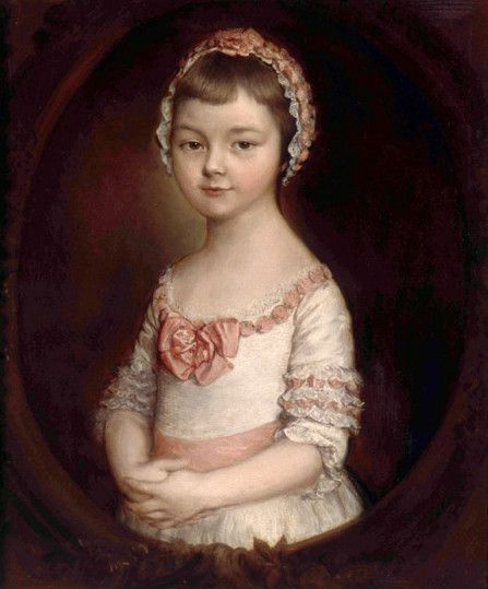 Thomas Gainsborough. Kinder-Bildnis einer Dame Джорджианы Spencer (neueste Version)
