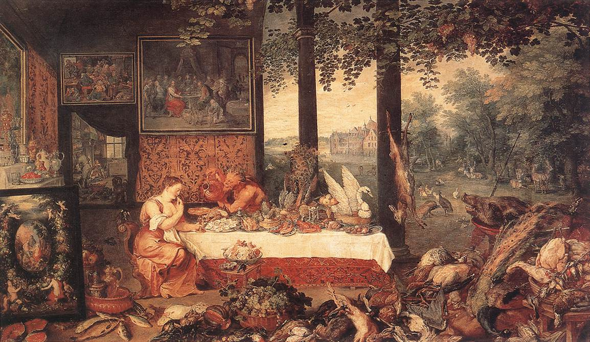 Jan Bruegel The Elder. The sense of taste