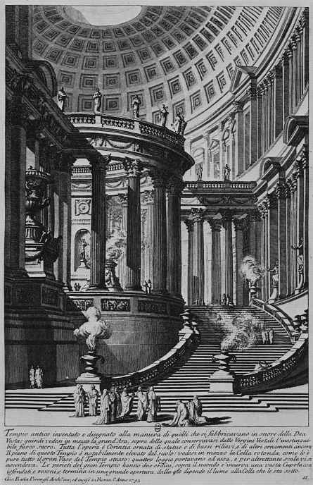 Giovanni Battista Piranesi. Ancient temple