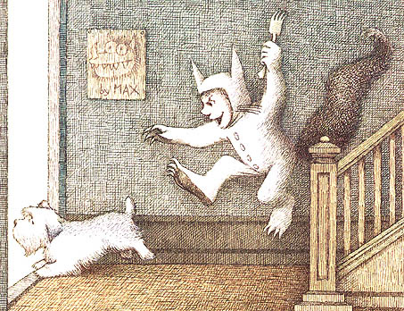 Maurice Sendak. Chasing the dog