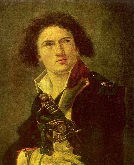 Jacques-Louis David. 拉扎尔天使的肖像