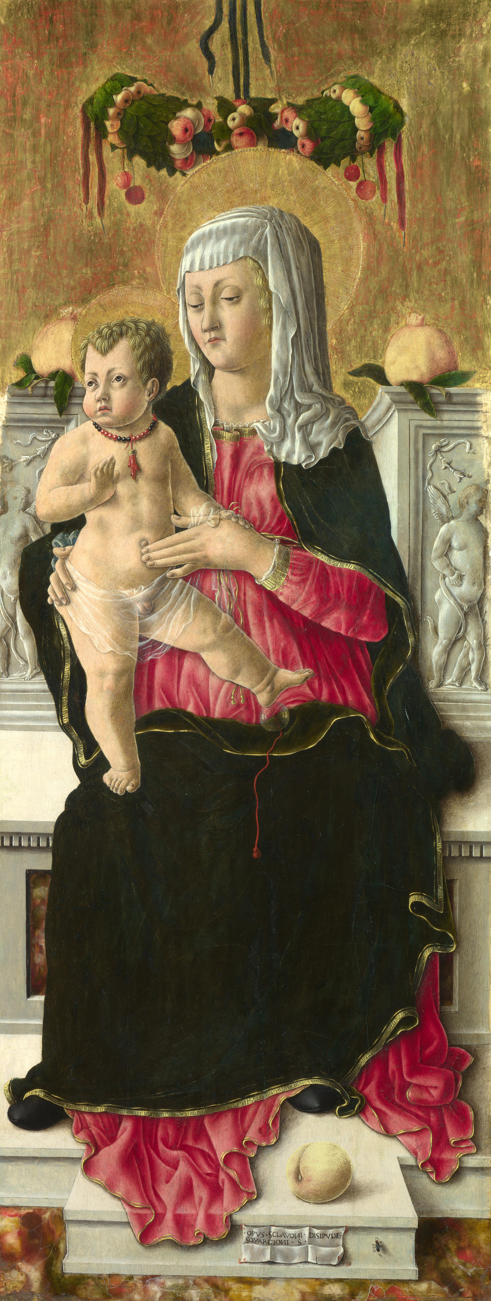 Schiavone Giorgio. Virgin with child enthroned