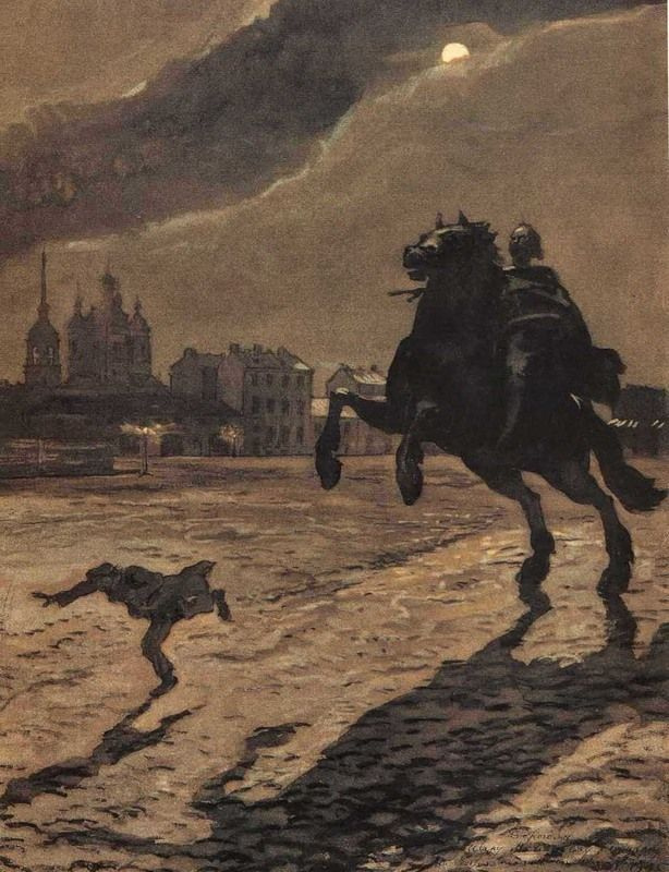 Alexandre Benois. The frontispiece to the poem of A. S. Pushkin "the bronze Horseman"