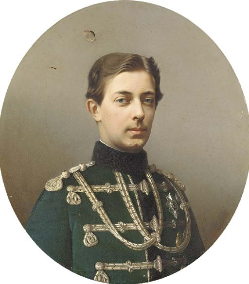 Sergey Konstantinovich Zaryanko. Retrato de Tsarevich Nikolai Aleksandrovich (1843-1865)