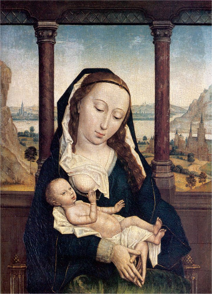 Simon Marmion. Mary with child