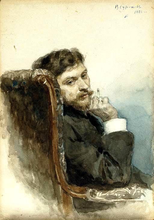 Vasily Surikov. Portrait Of Ilya Repin