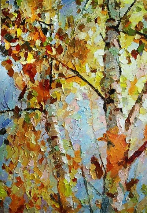 Mikhail Rudnik. Birch trees