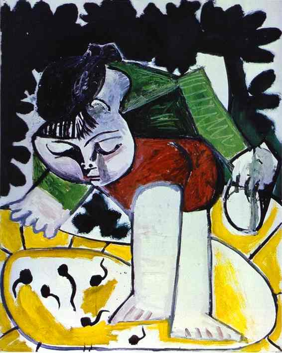 Pablo Picasso. Paloma playing with tadpoles