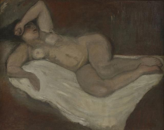 Theophile-Alexander Steinlen. Reclining Nude