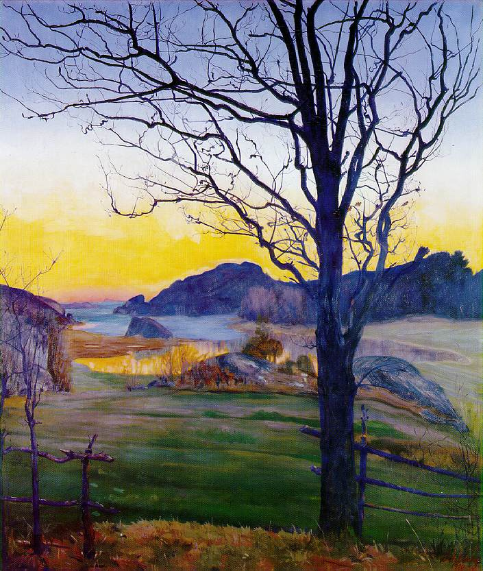 Harald Oskar Sohlberg. Autumn landscape